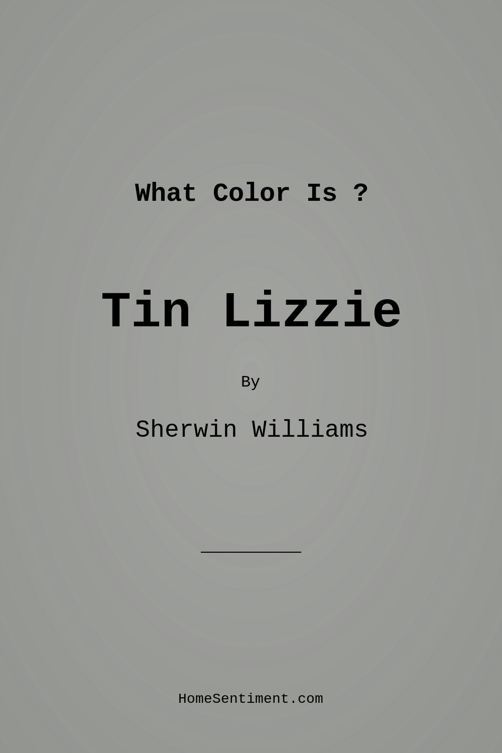 Tin Lizzie SW 9163 by Sherwin Williams