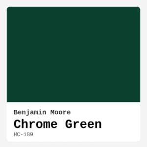 Chrome Green Benjamin Moore