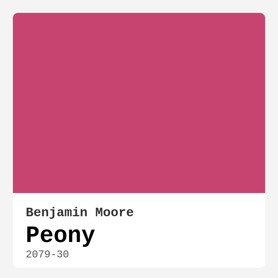 Peony 2079-30 by Benjamin Moore