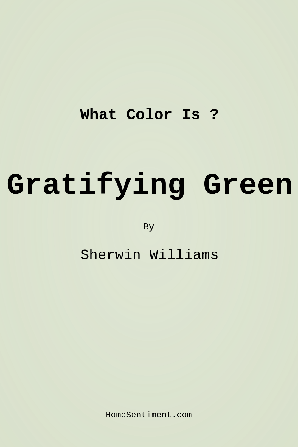 Gratifying Green SW 6435 by Sherwin Williams