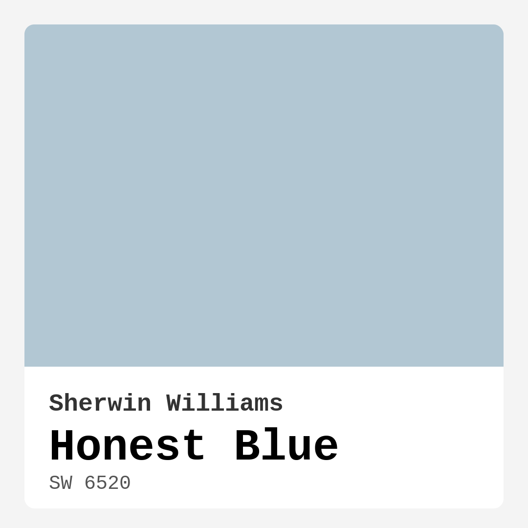 Honest Blue SW 6520 by Sherwin Williams