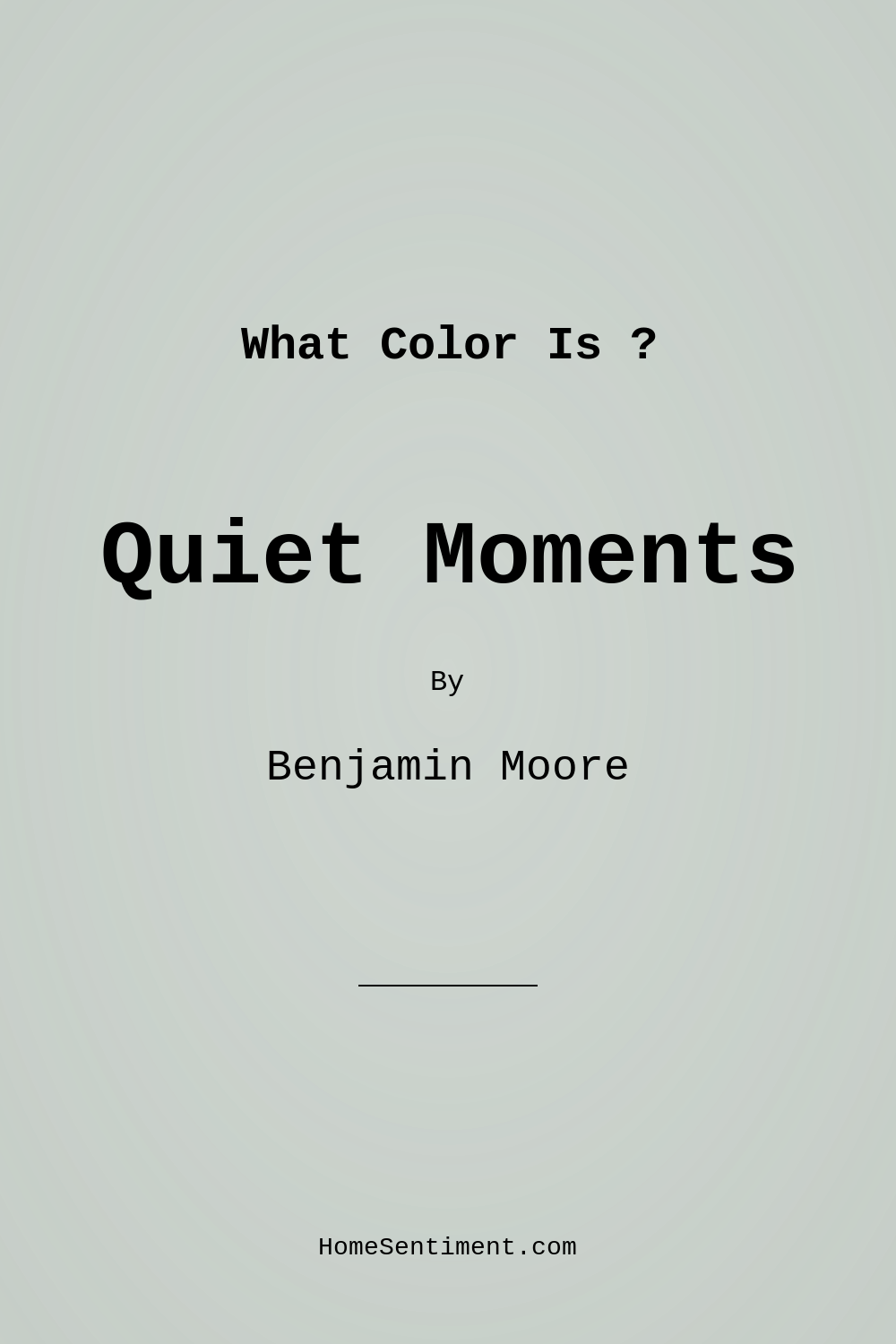 Quiet Moments 1563 by Benjamin Moore