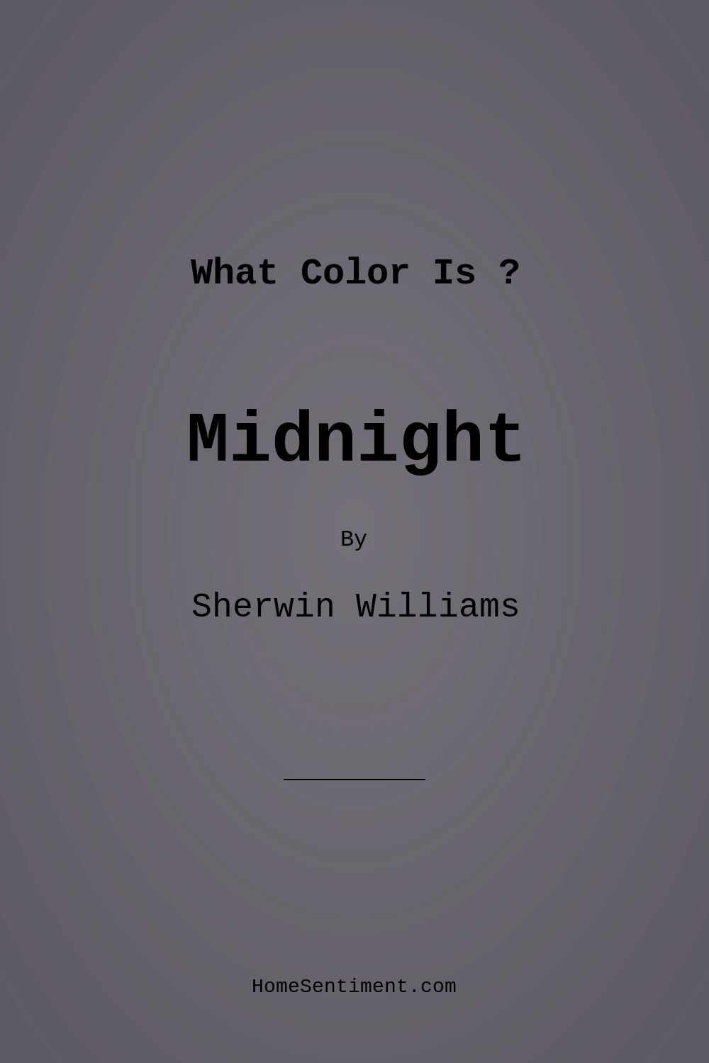 Midnight SW 6264 by Sherwin Williams