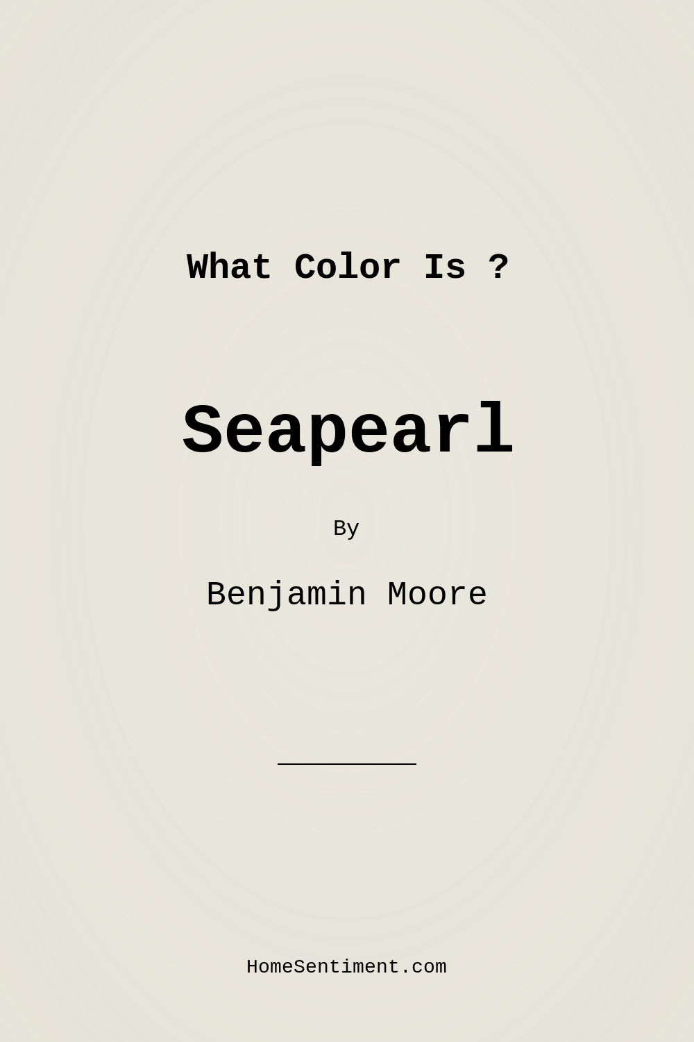 Seapearl OC-19 by Benjamin Moore