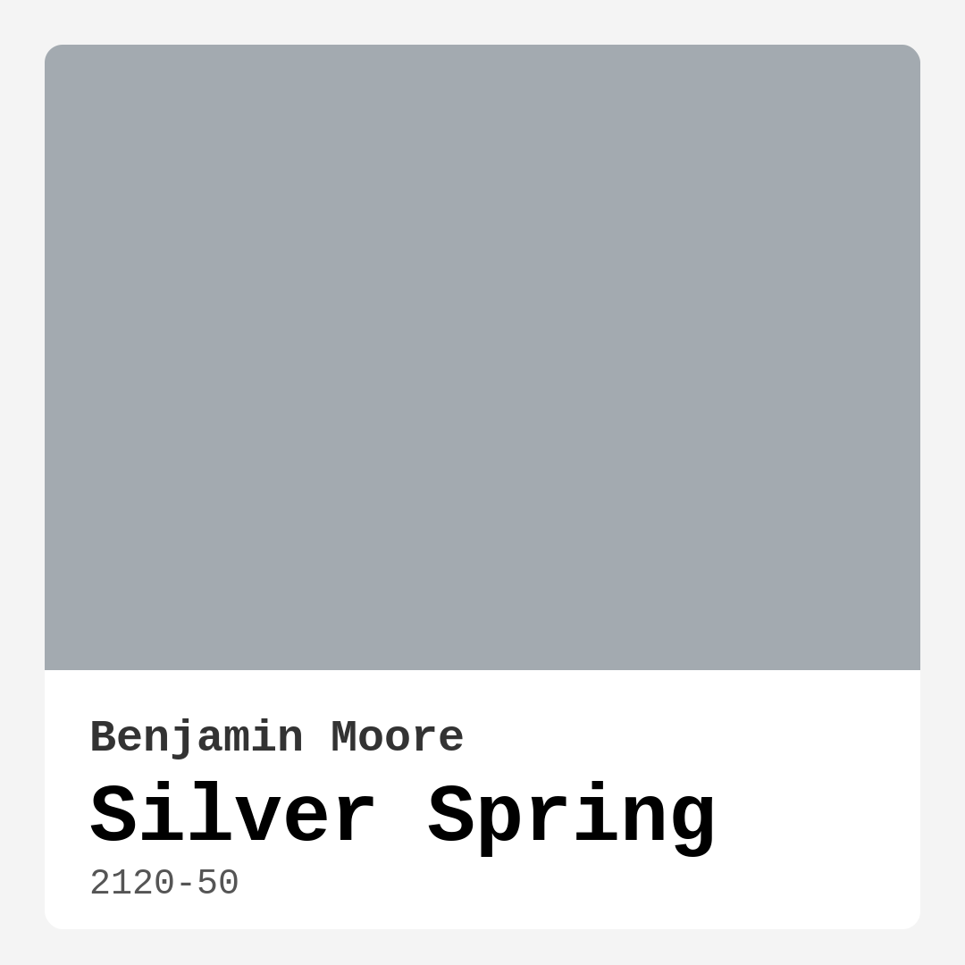 Benjamin Moore Silver Spring 2120-50 Real Images