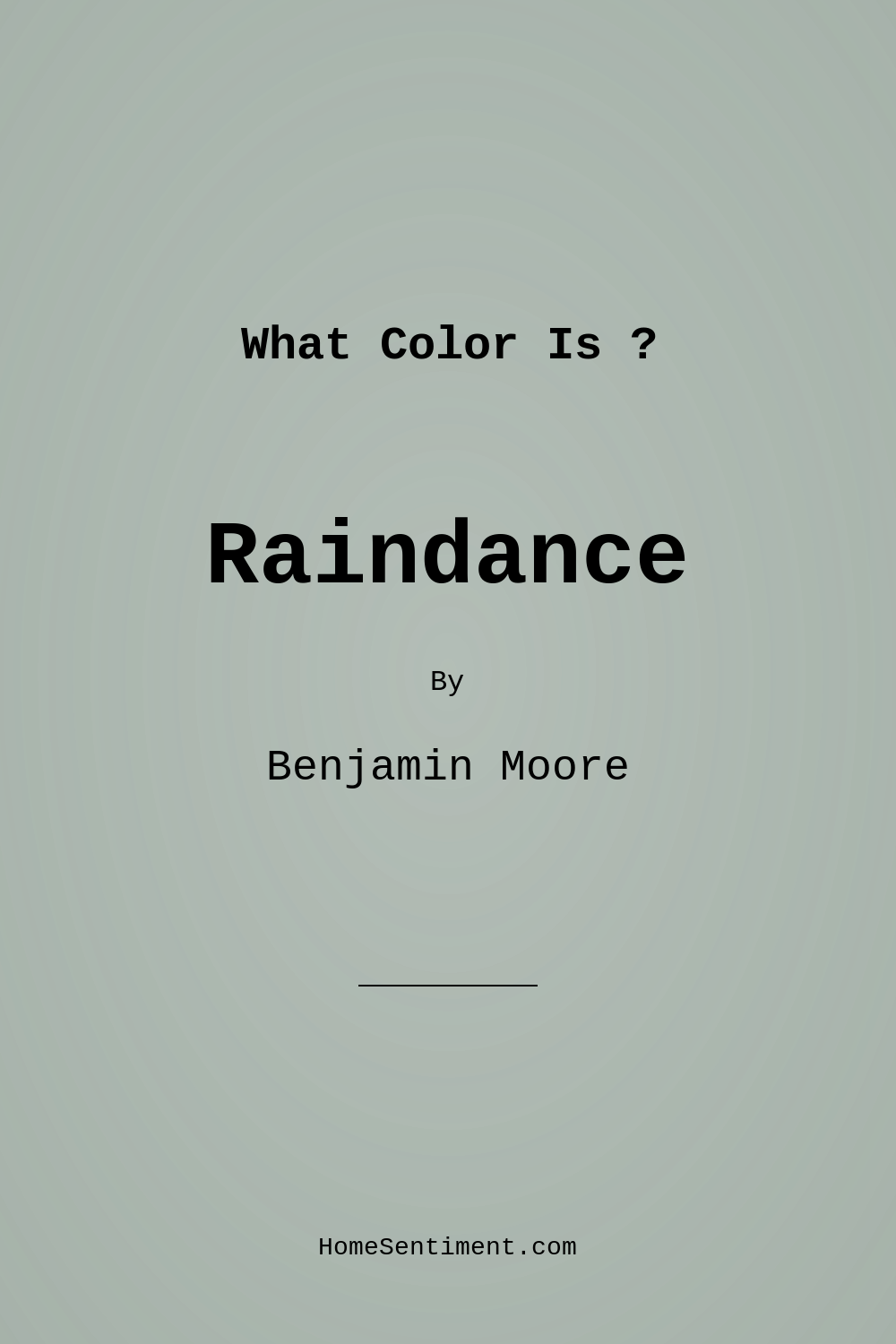 Raindance 1572 by Benjamin Moore
