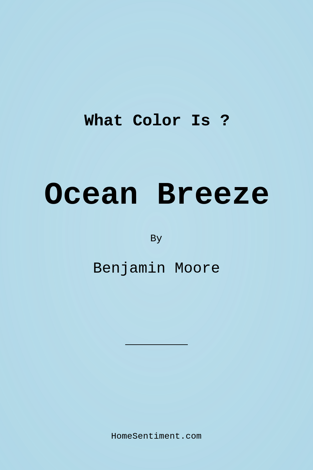 Ocean Breeze 2058-60 by Benjamin Moore