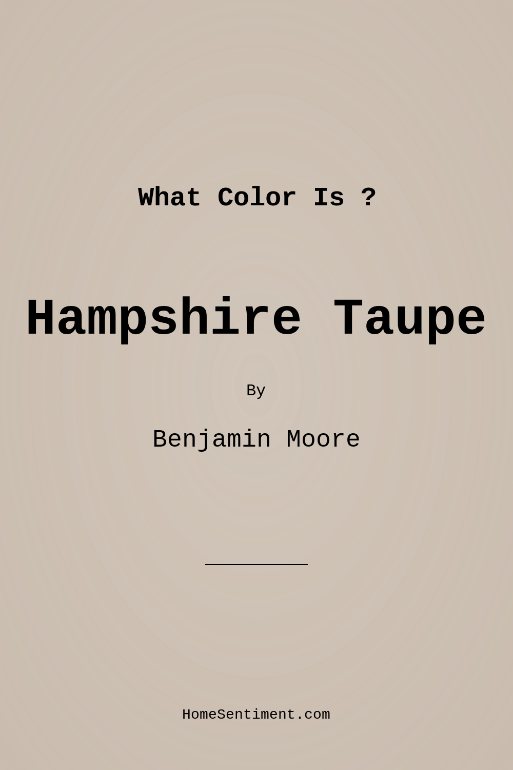 Hampshire Taupe 990 by Benjamin Moore
