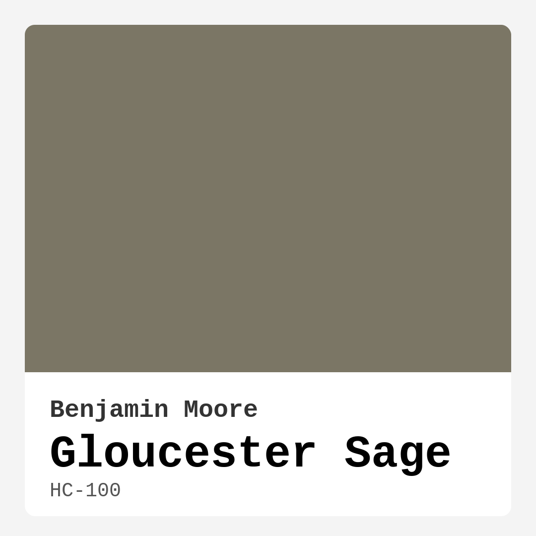Gloucester Sage HC-100 by Benjamin Moore