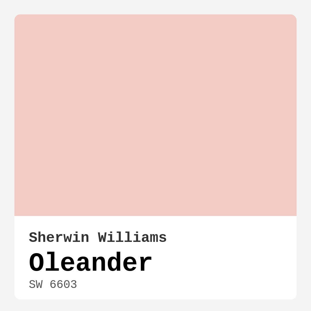 Oleander SW 6603 by Sherwin Williams