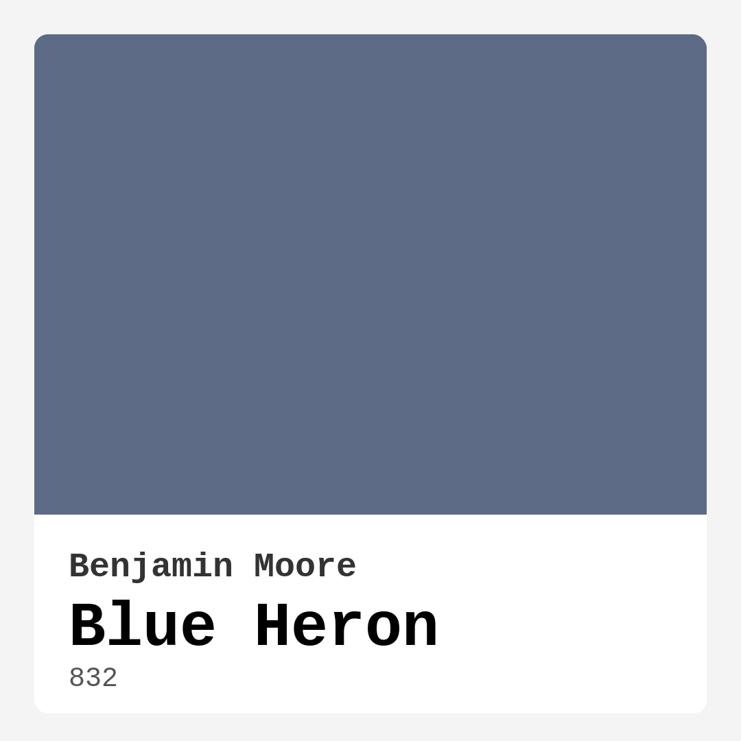 Blue Heron 832 by Benjamin Moore