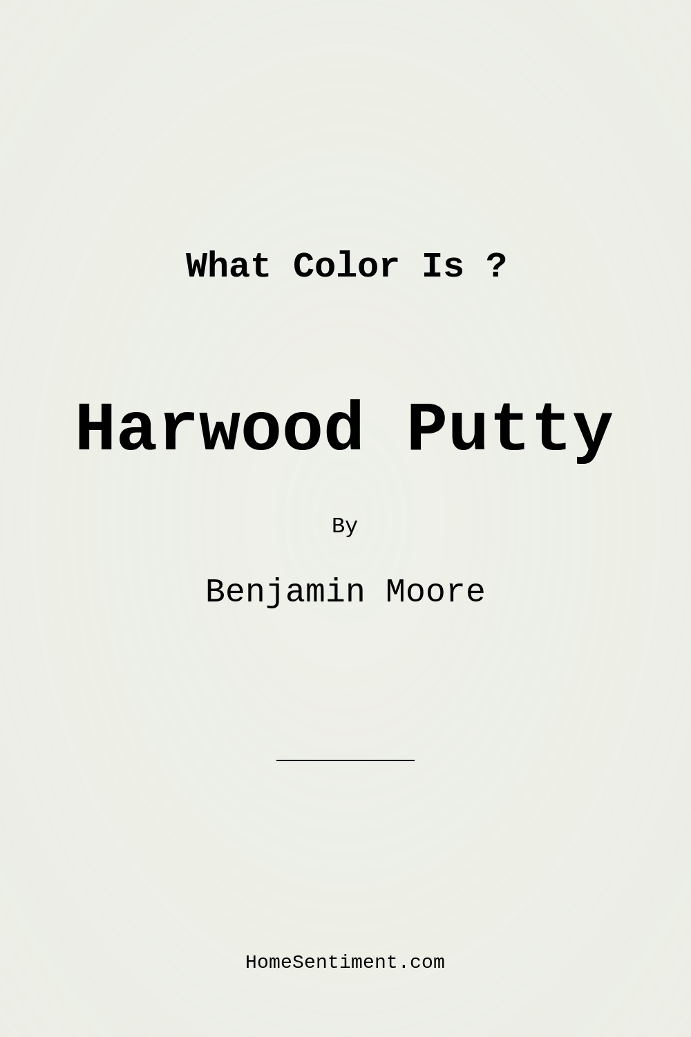 Harwood Putty CW-5 by Benjamin Moore