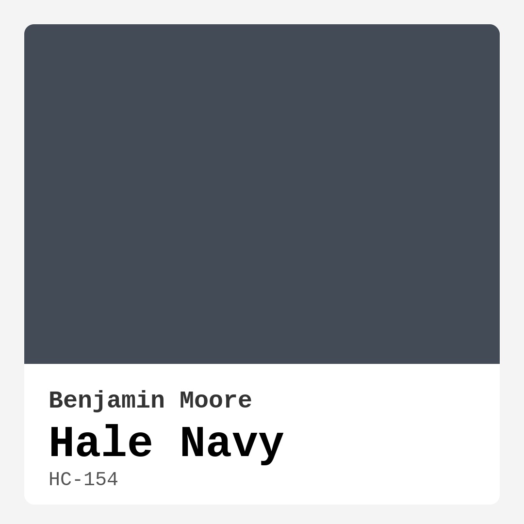 Hale Navy HC-154 by Benjamin Moore