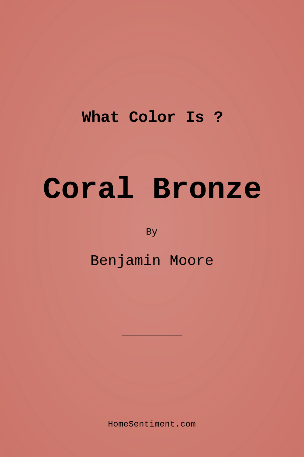 Coral Bronze 1298 by Benjamin Moore