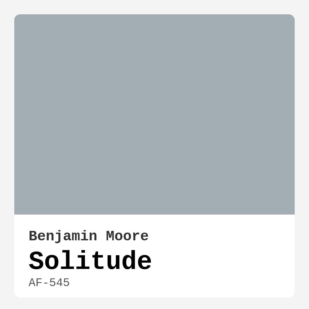 Solitude AF-545 by Benjamin Moore