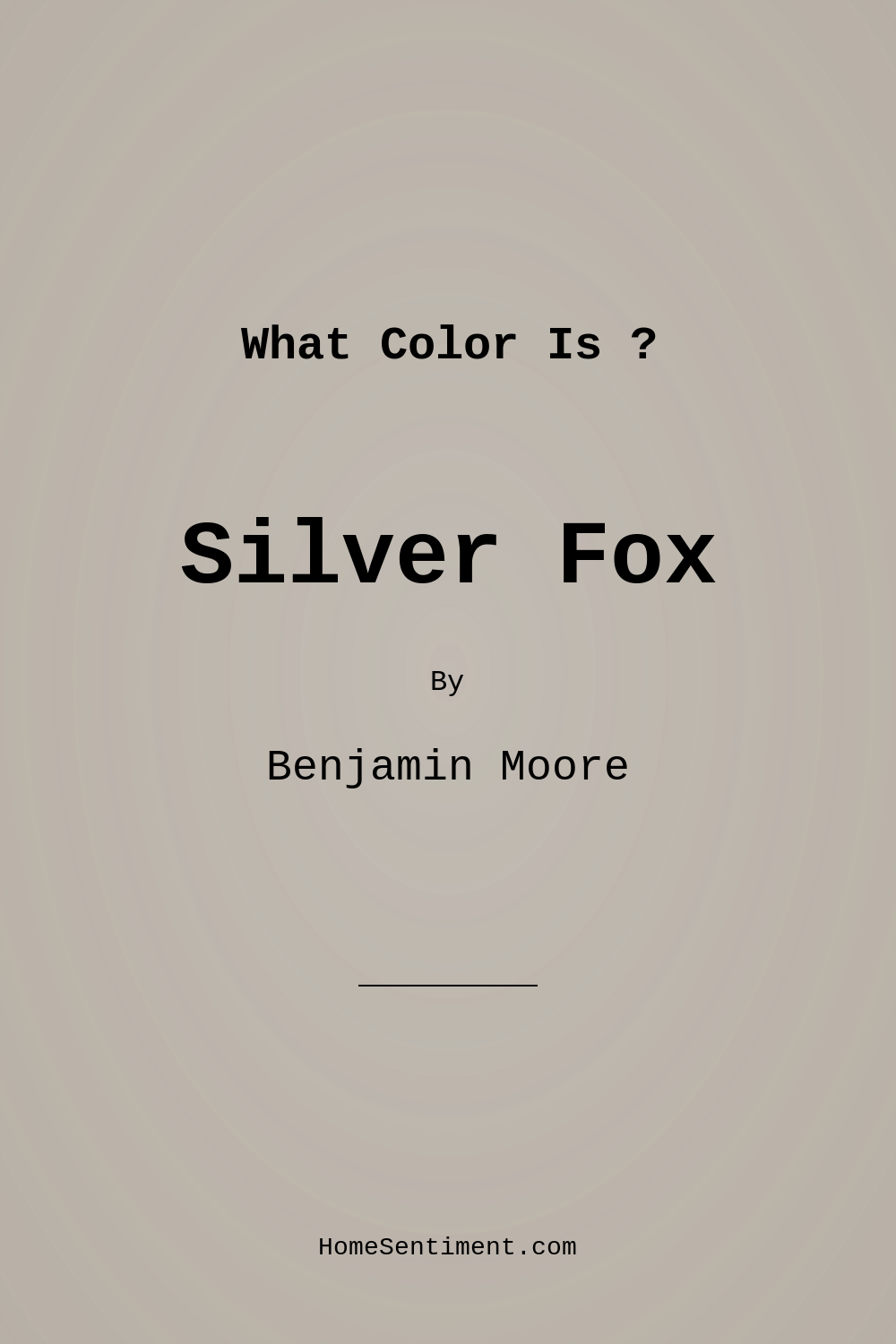 Silver Fox 2108-50 by Benjamin Moore