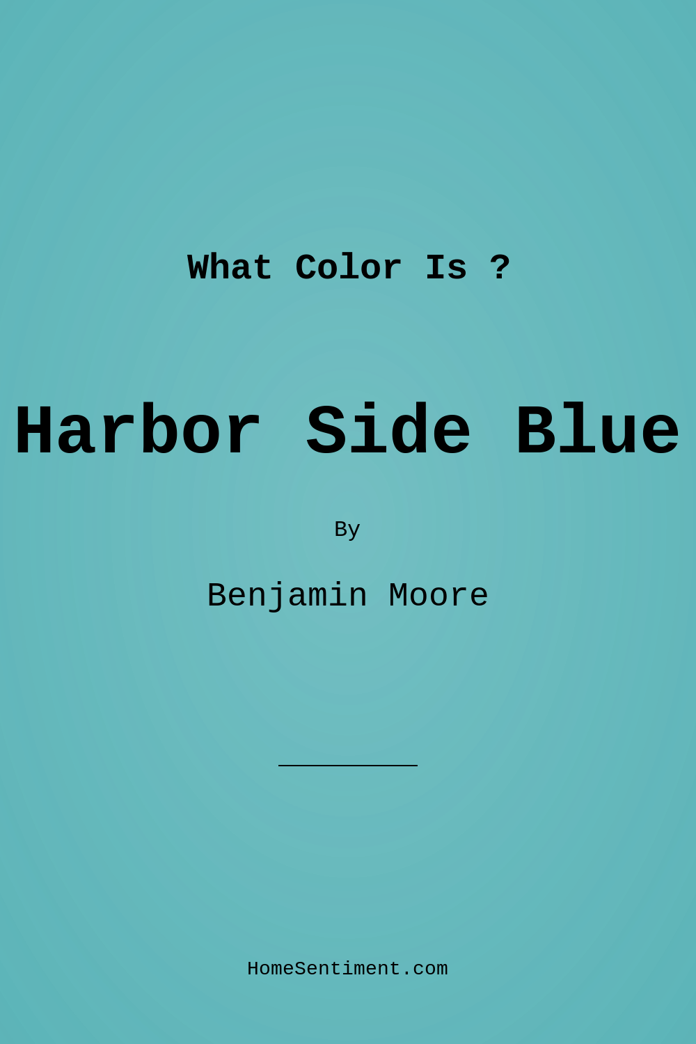 Harbor Side Blue 740 by Benjamin Moore