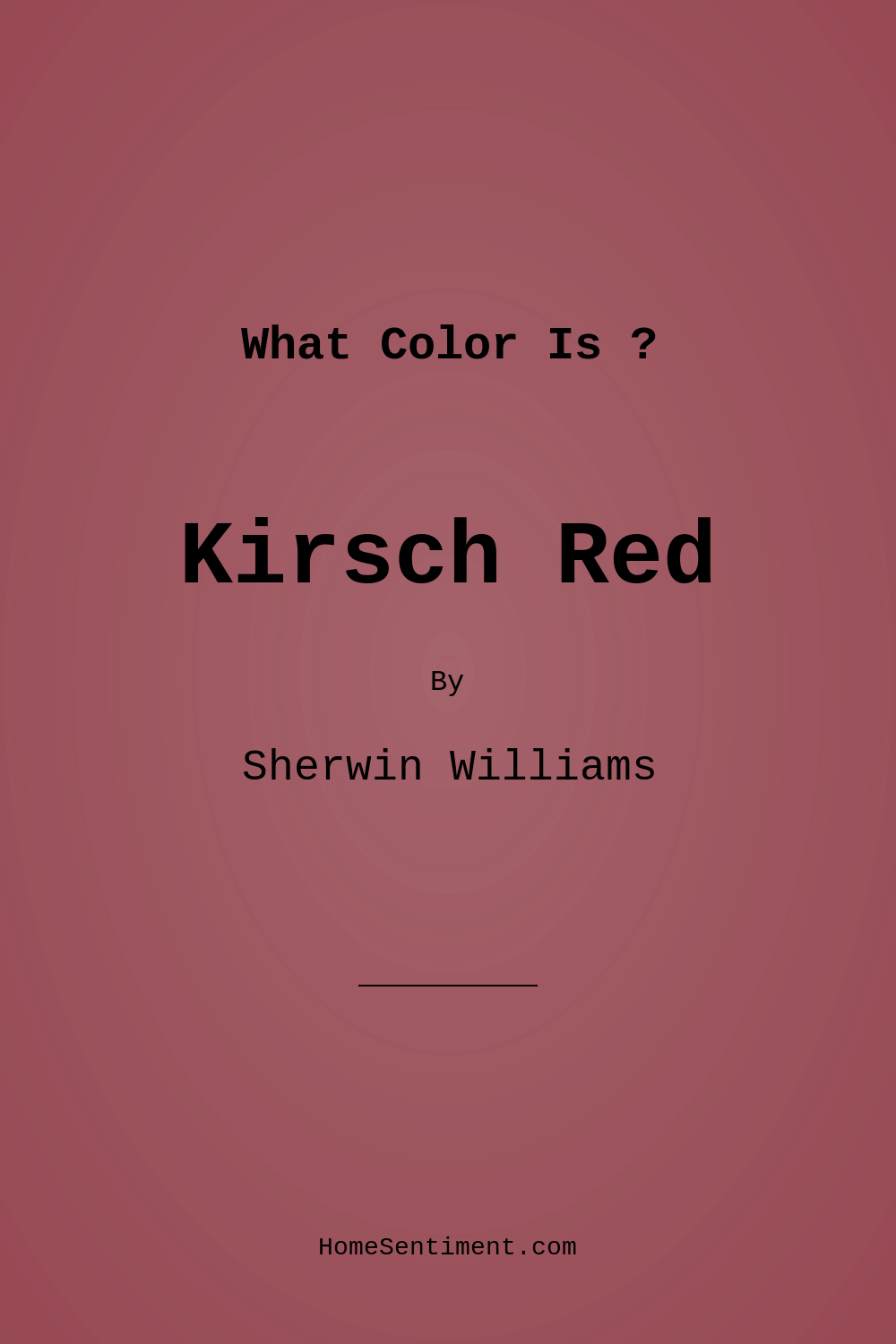 Kirsch Red SW 6313 by Sherwin Williams
