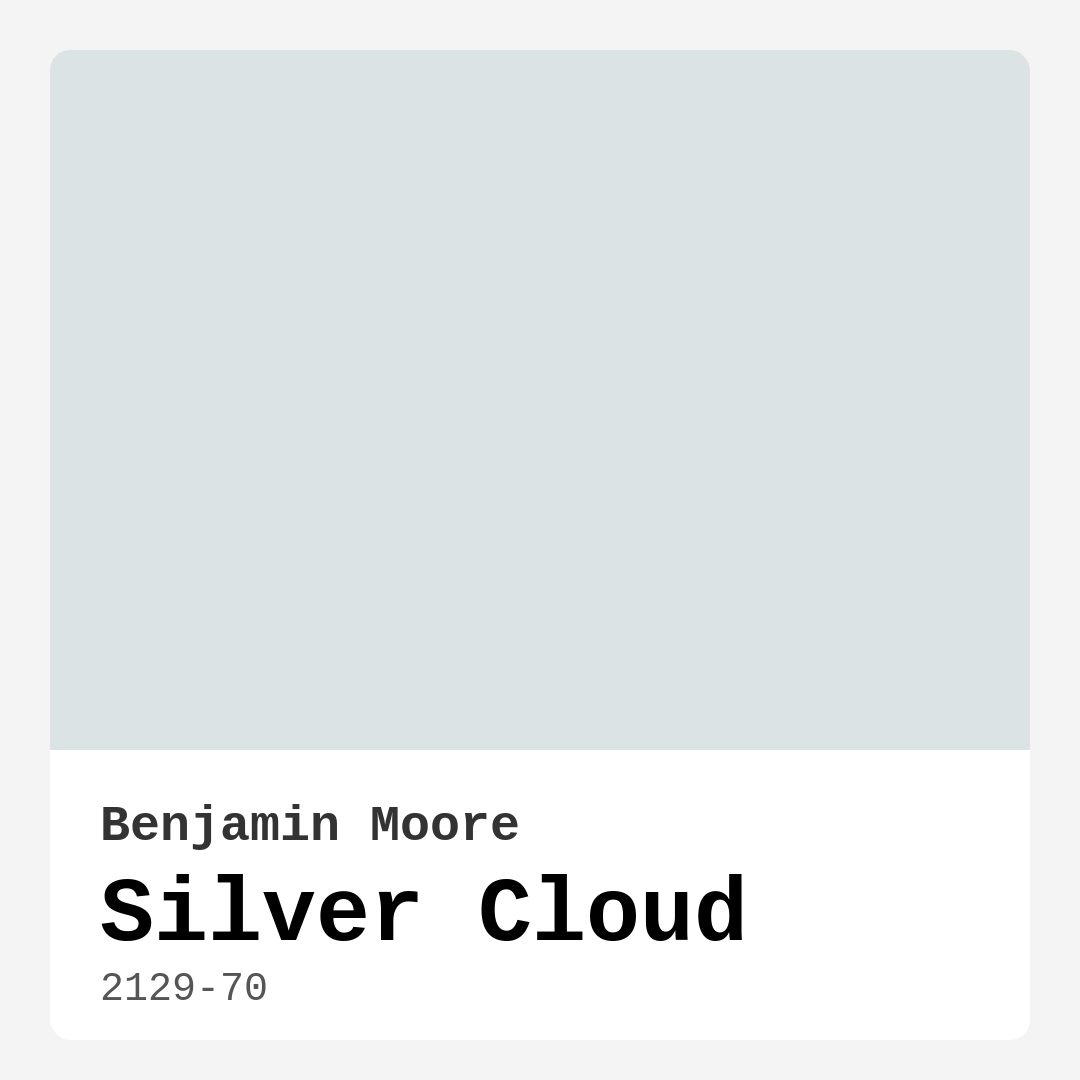 Silver Cloud 2129-70 by Benjamin Moore
