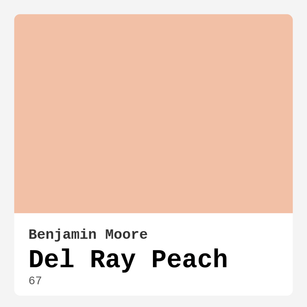 Del Ray Peach 67 by Benjamin Moore