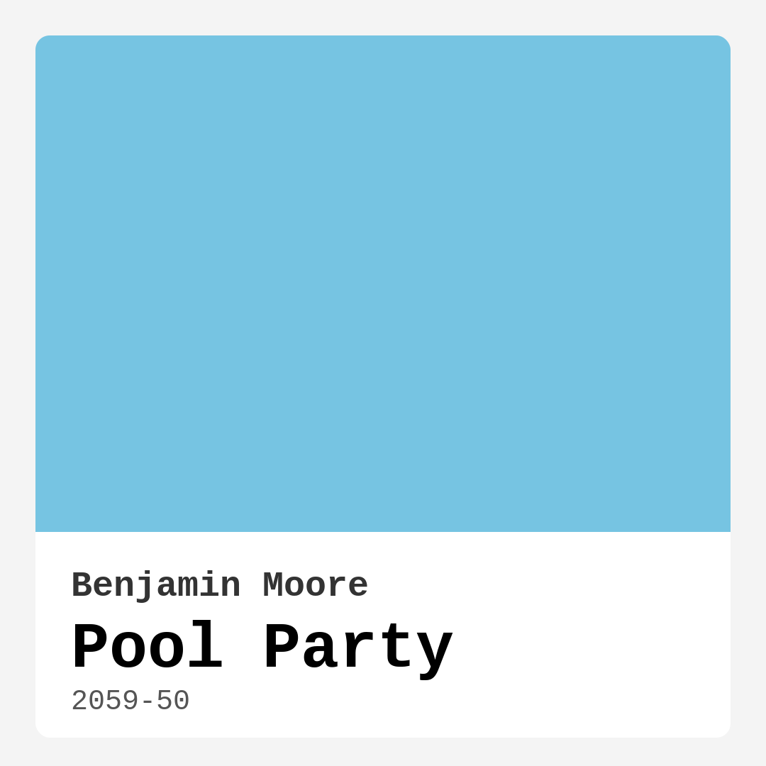 Pool Party 2059-50 by Benjamin Moore