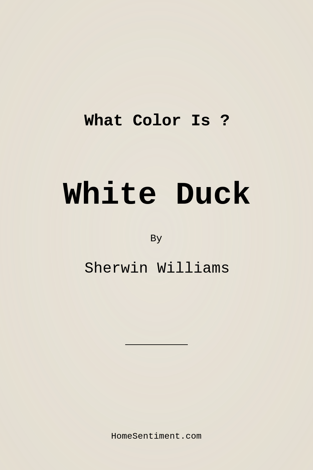 White Duck SW 7010 by Sherwin Williams