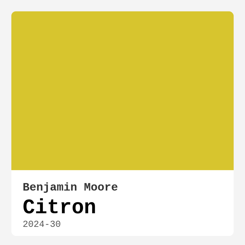 Citron 2024-30 by Benjamin Moore