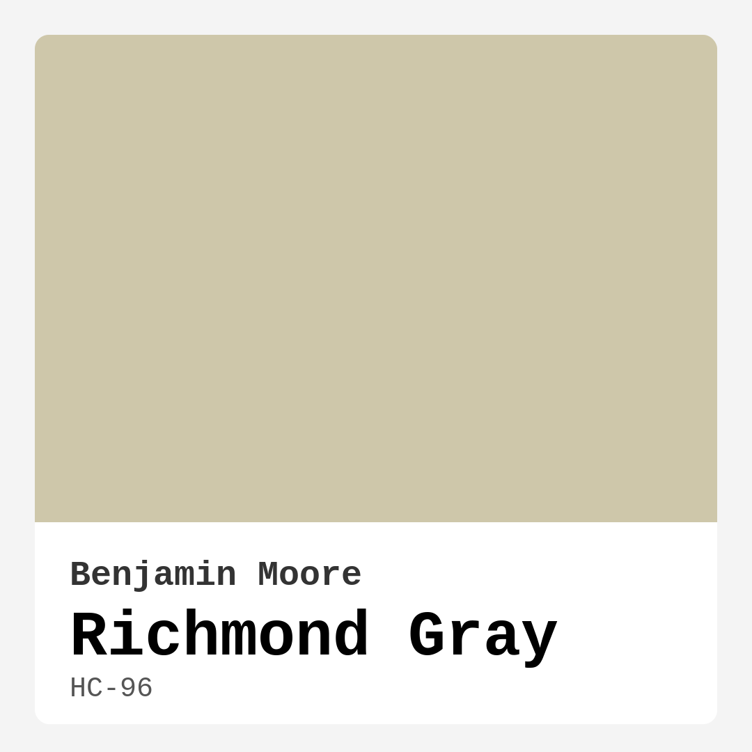 Richmond Gray HC-96 by Benjamin Moore