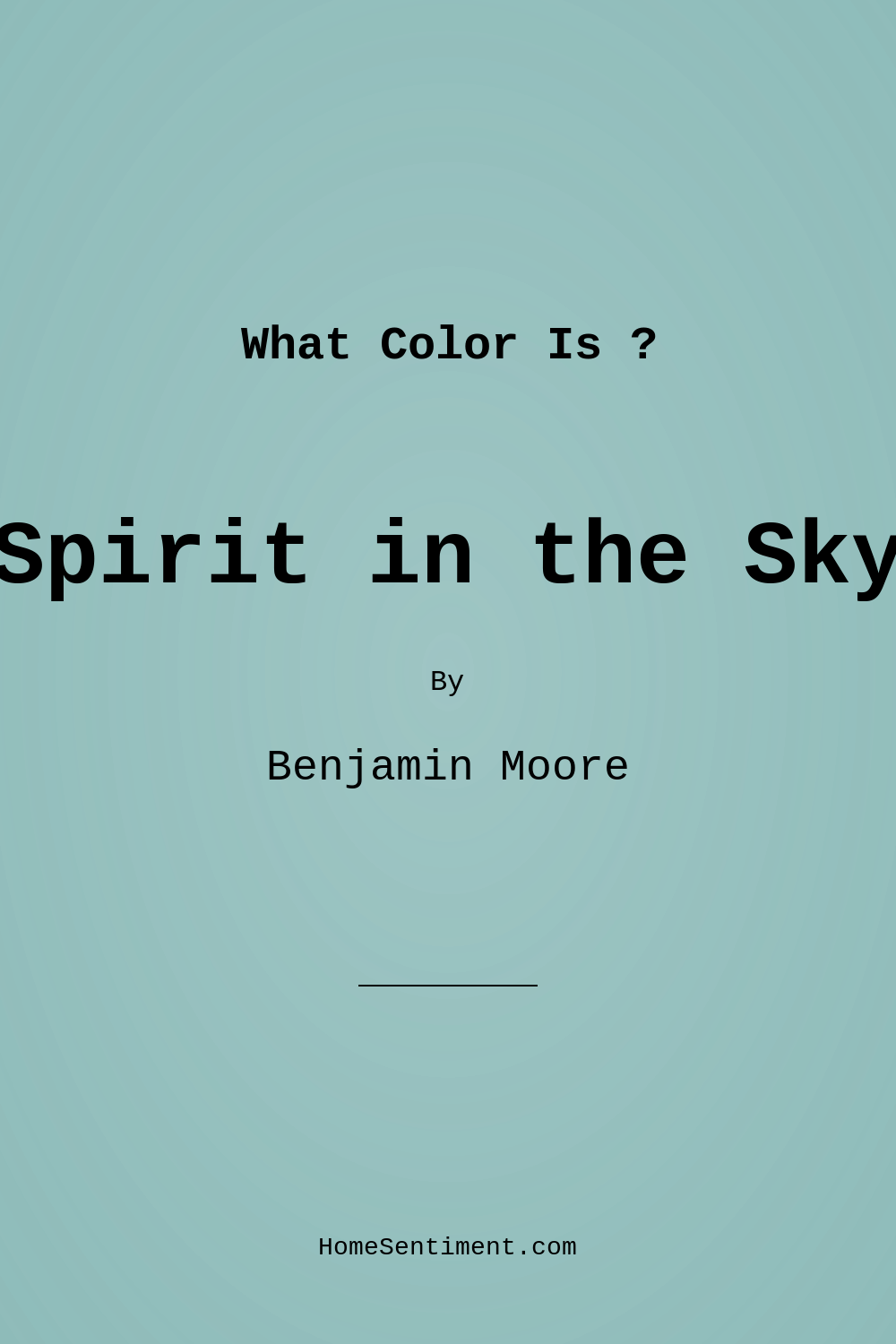 Spirit in the Sky 676 by Benjamin Moore