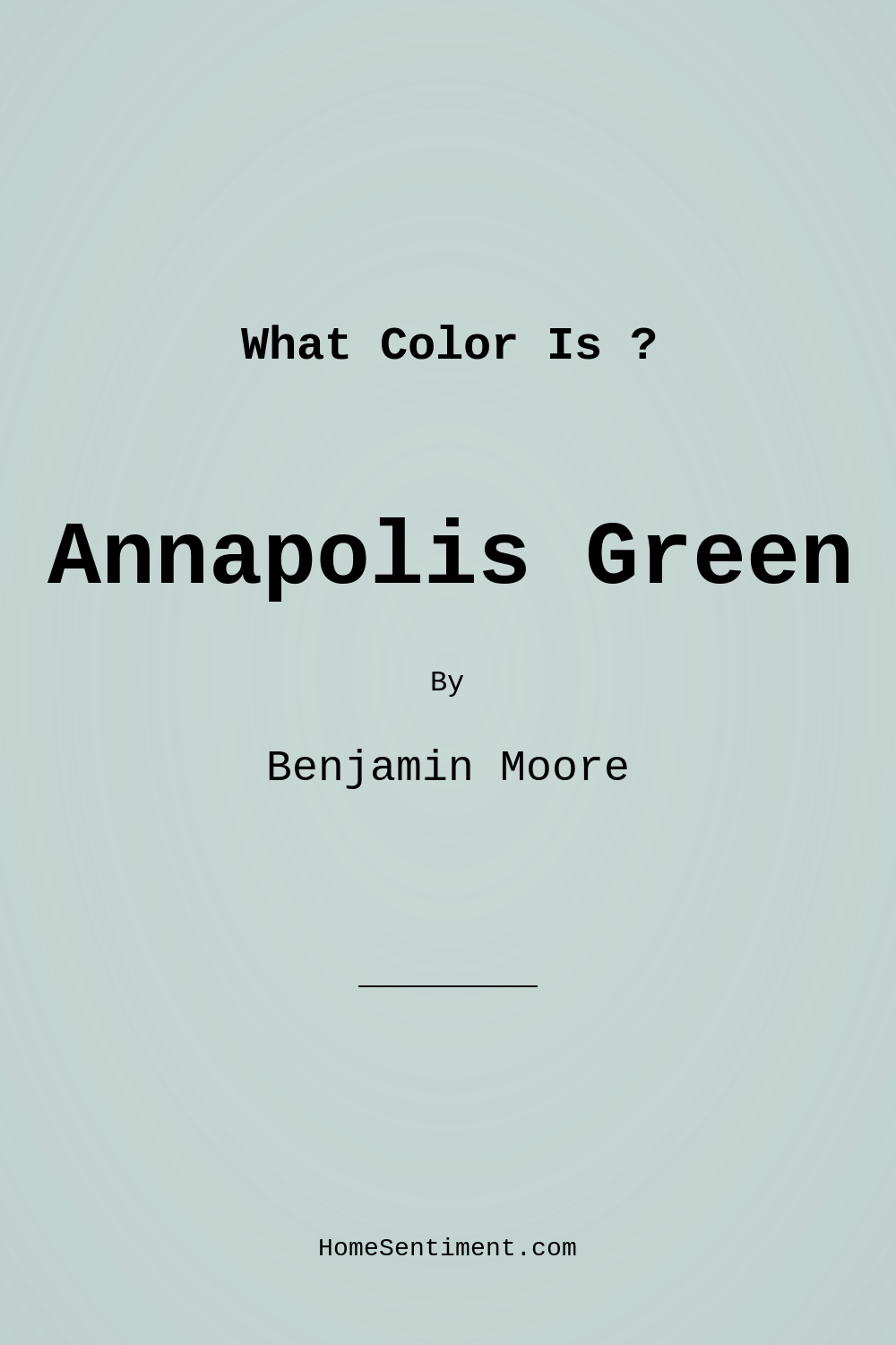 Annapolis Green 687 by Benjamin Moore