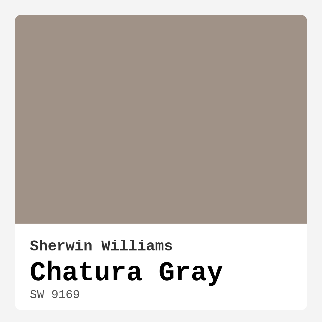 Chatura Gray SW 9169 by Sherwin Williams