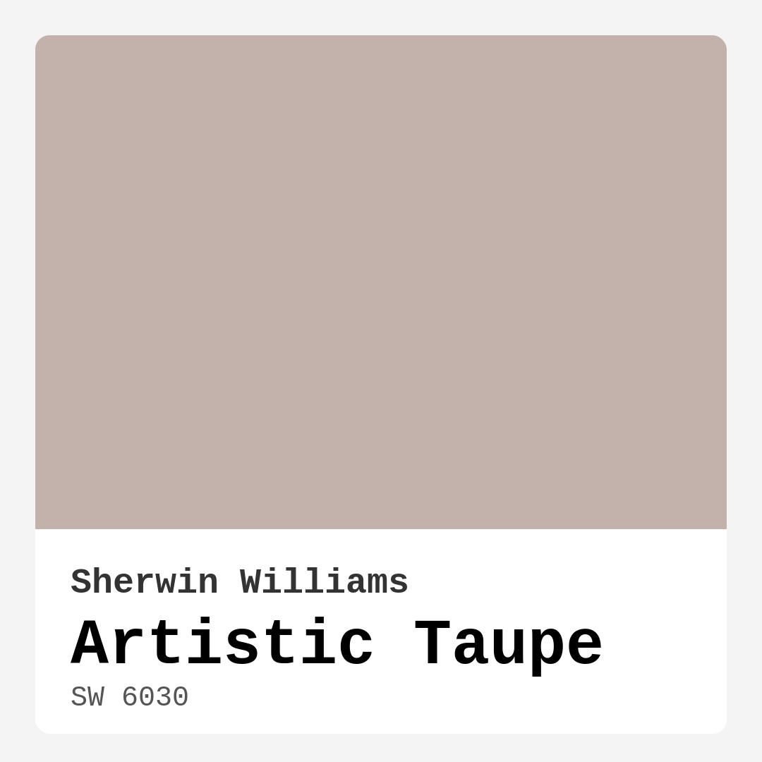 Artistic Taupe SW 6030 by Sherwin Williams