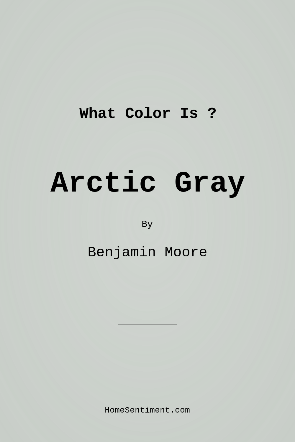Arctic Gray 1577 by Benjamin Moore
