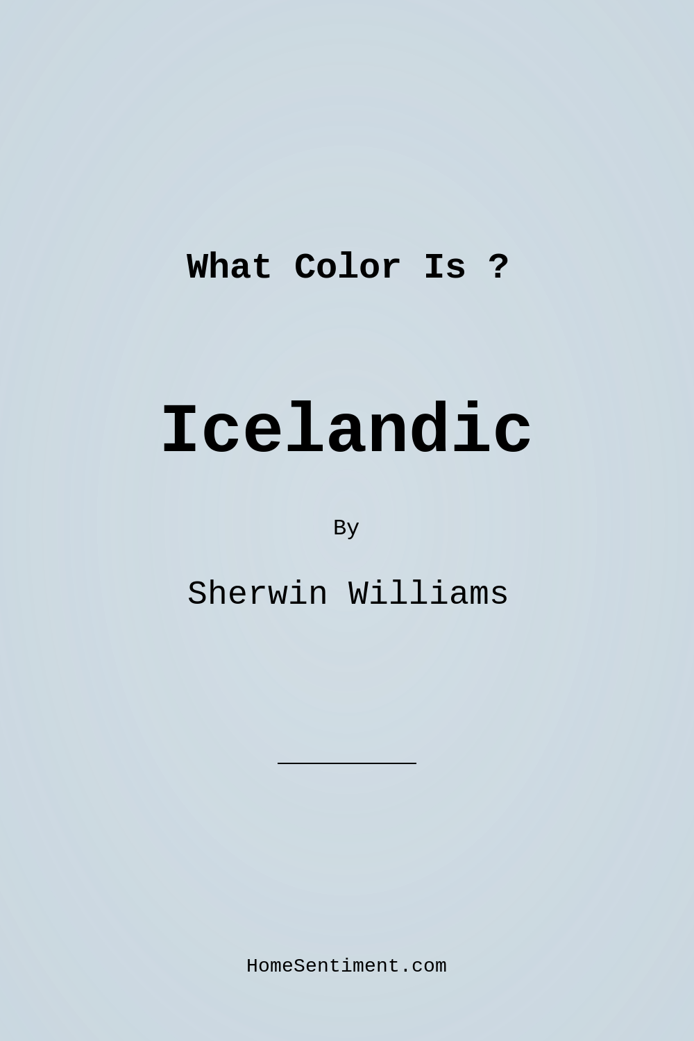 Icelandic SW 6526 by Sherwin Williams