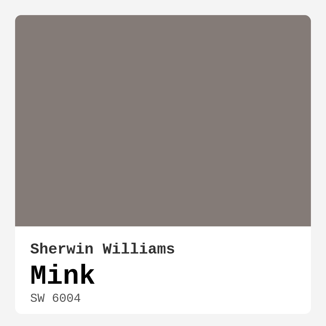 Mink SW 6004 by Sherwin Williams