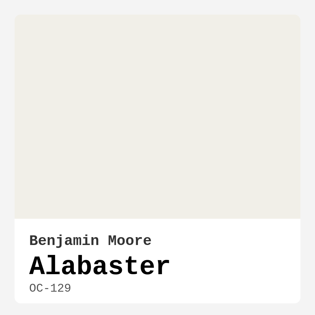 Alabaster OC-129 by Benjamin Moore