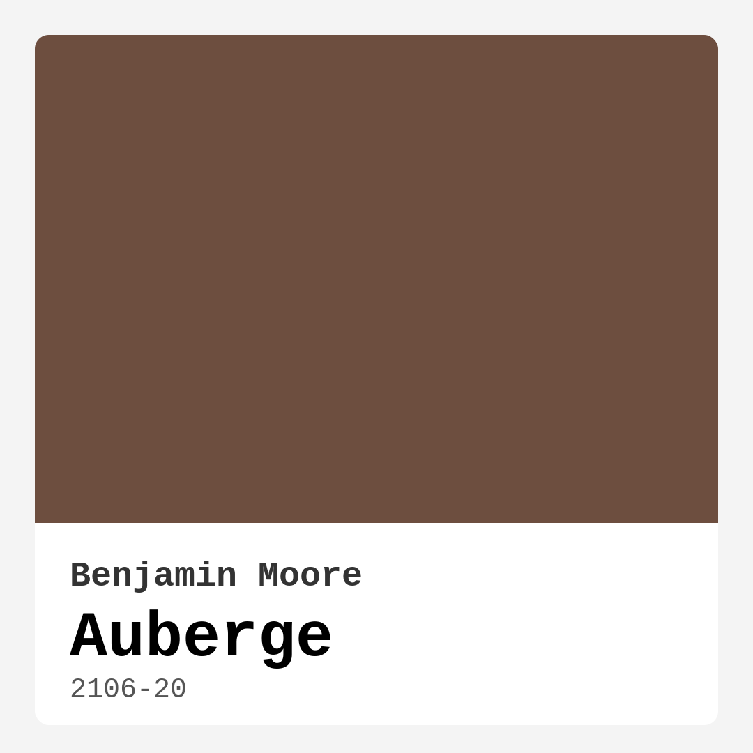 Auberge 2106-20 by Benjamin Moore