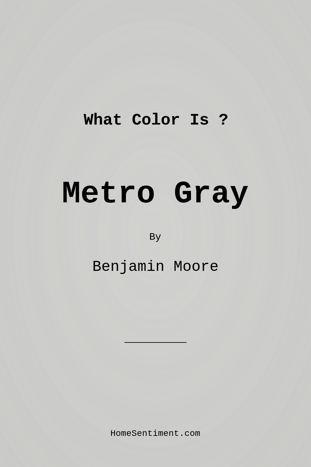 Metro Gray 1459 by Benjamin Moore