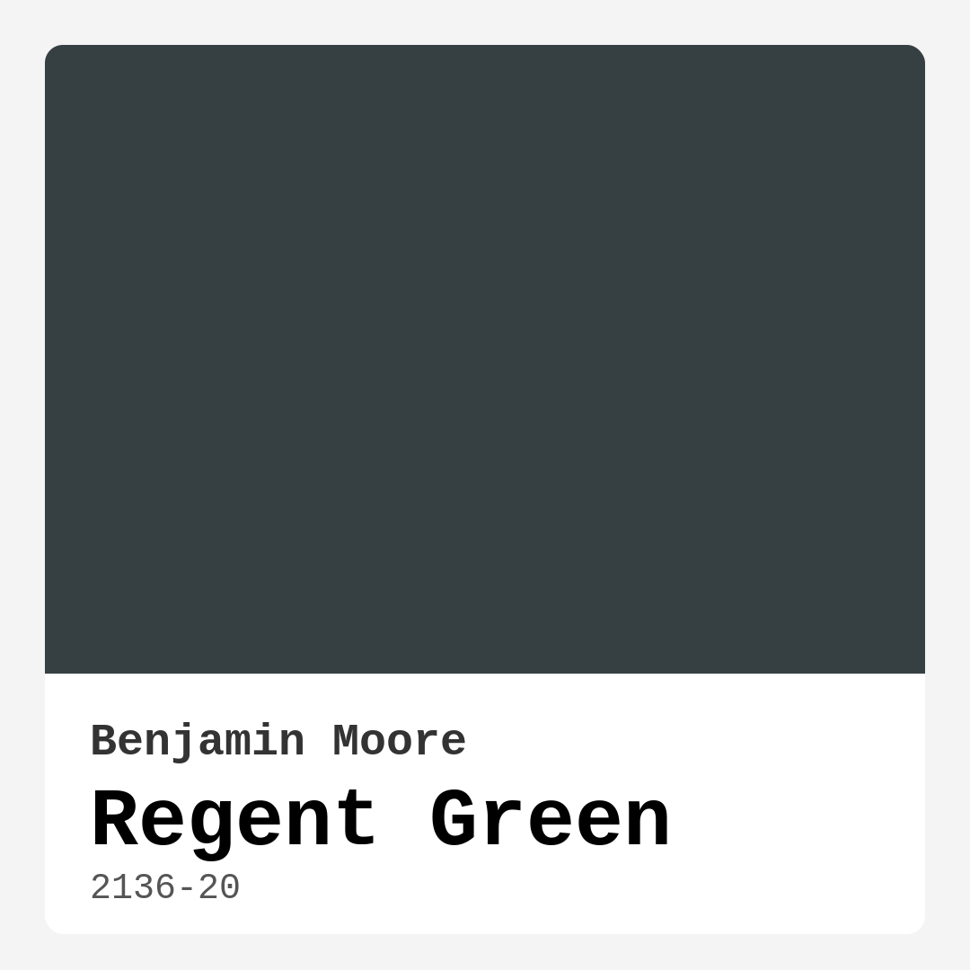 Regent Green 2136-20 by Benjamin Moore