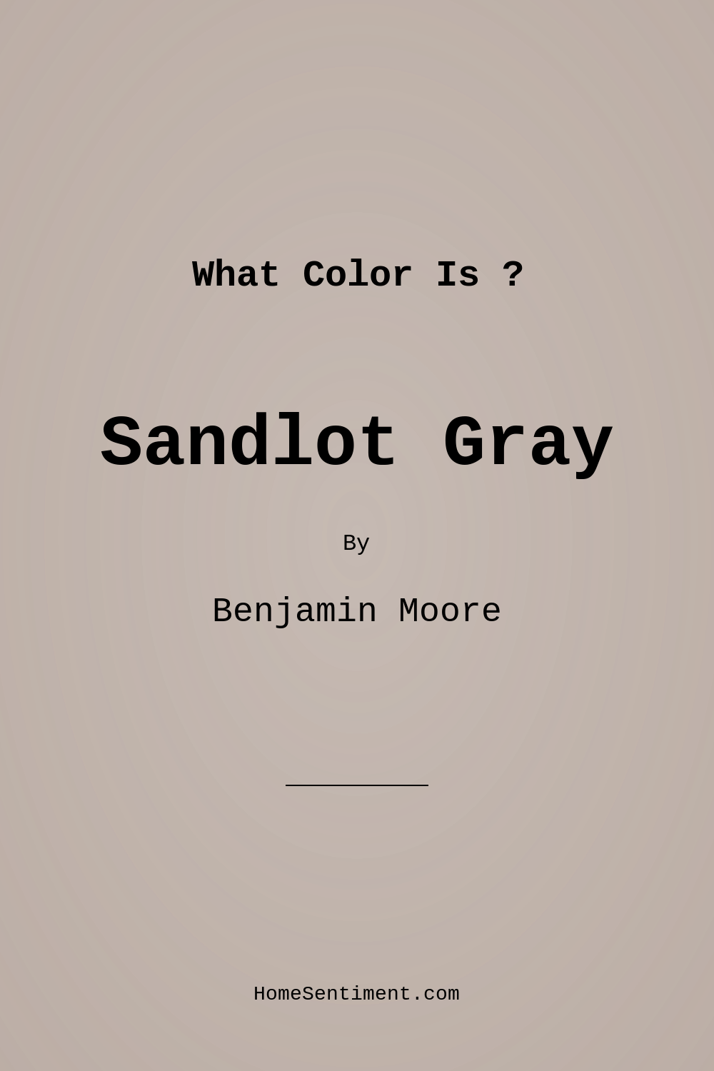 Sandlot Gray 2107-50 by Benjamin Moore