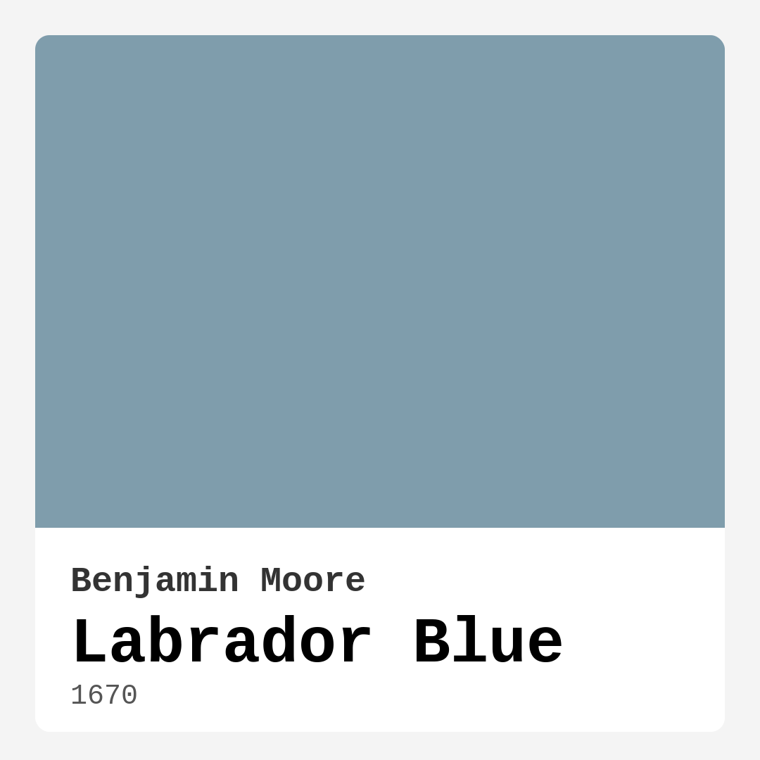Benjamin Moore Labrador Blue 1670 Real Images