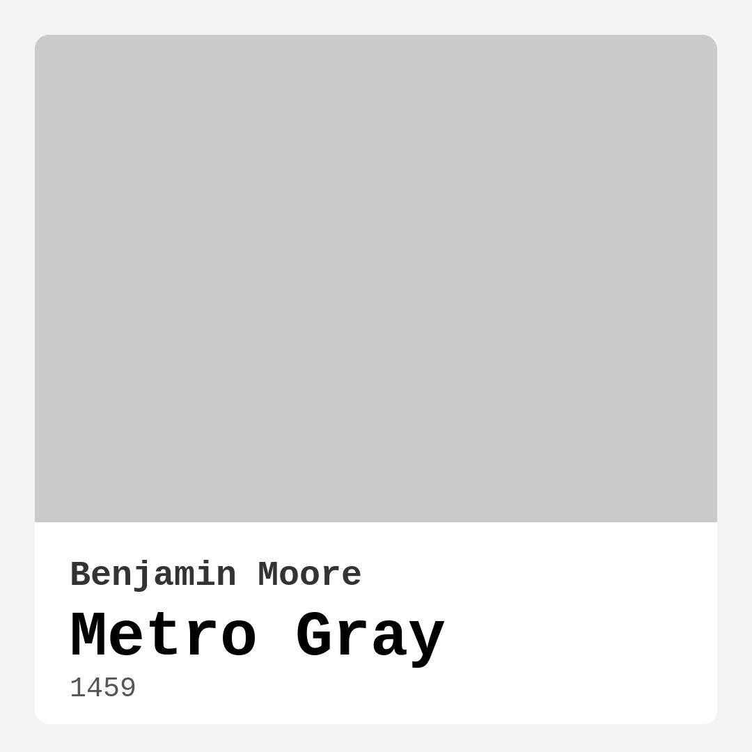 Benjamin Moore Metro Gray 1459 Real Images