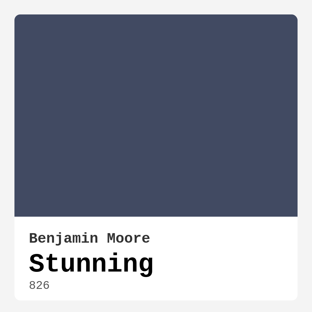 Stunning 826 by Benjamin Moore