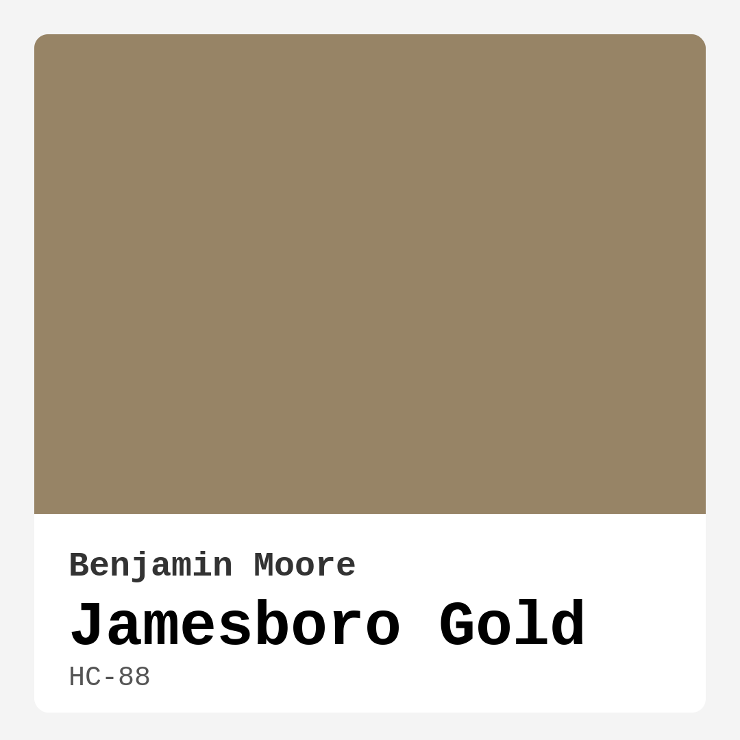 Jamesboro Gold HC-88 by Benjamin Moore