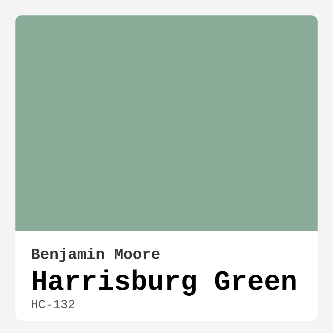Harrisburg Green HC-132 by Benjamin Moore