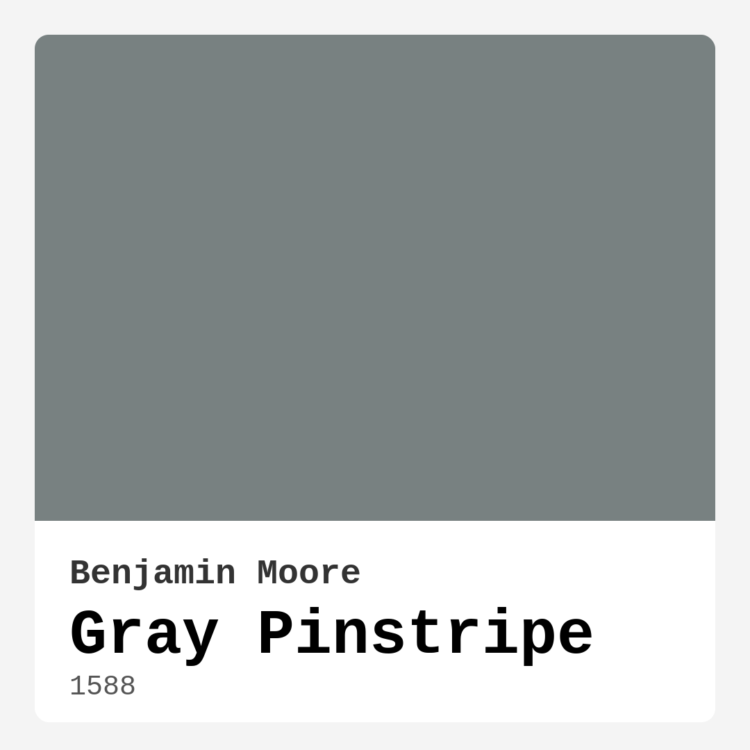 Gray Pinstripe 1588 by Benjamin Moore