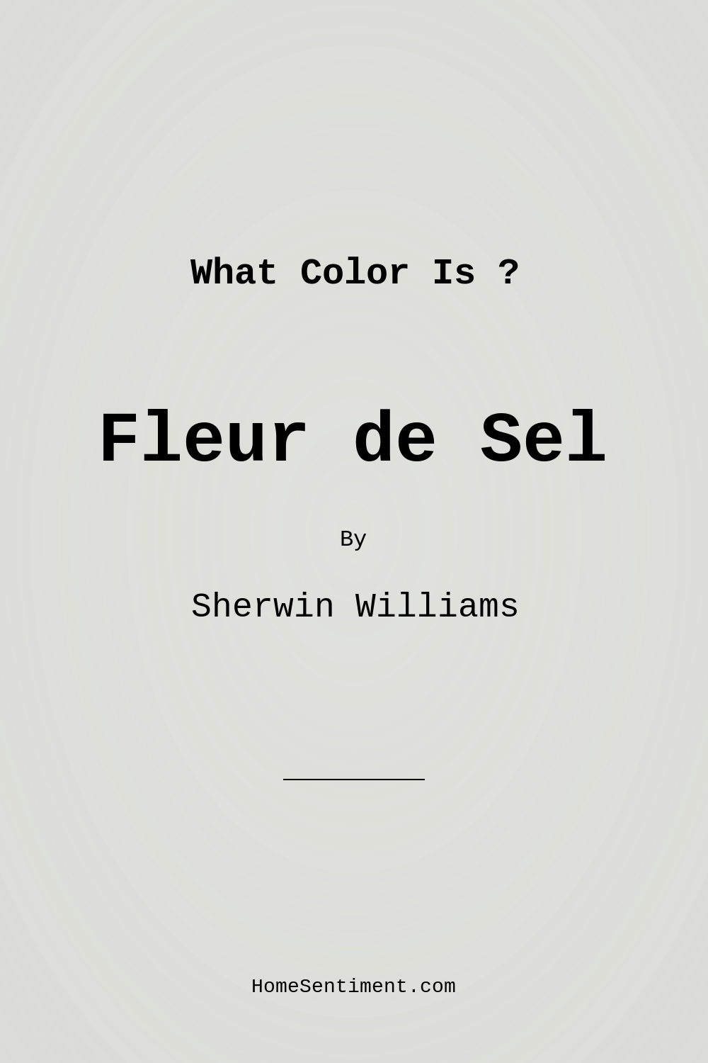 Fleur de Sel SW 7666 by Sherwin Williams