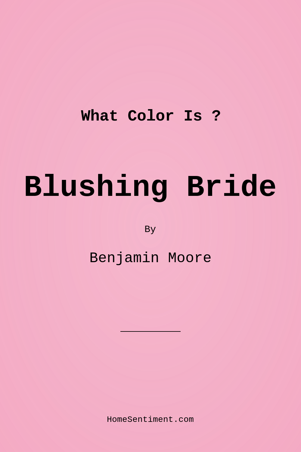 Blushing Bride 2086-50 by Benjamin Moore