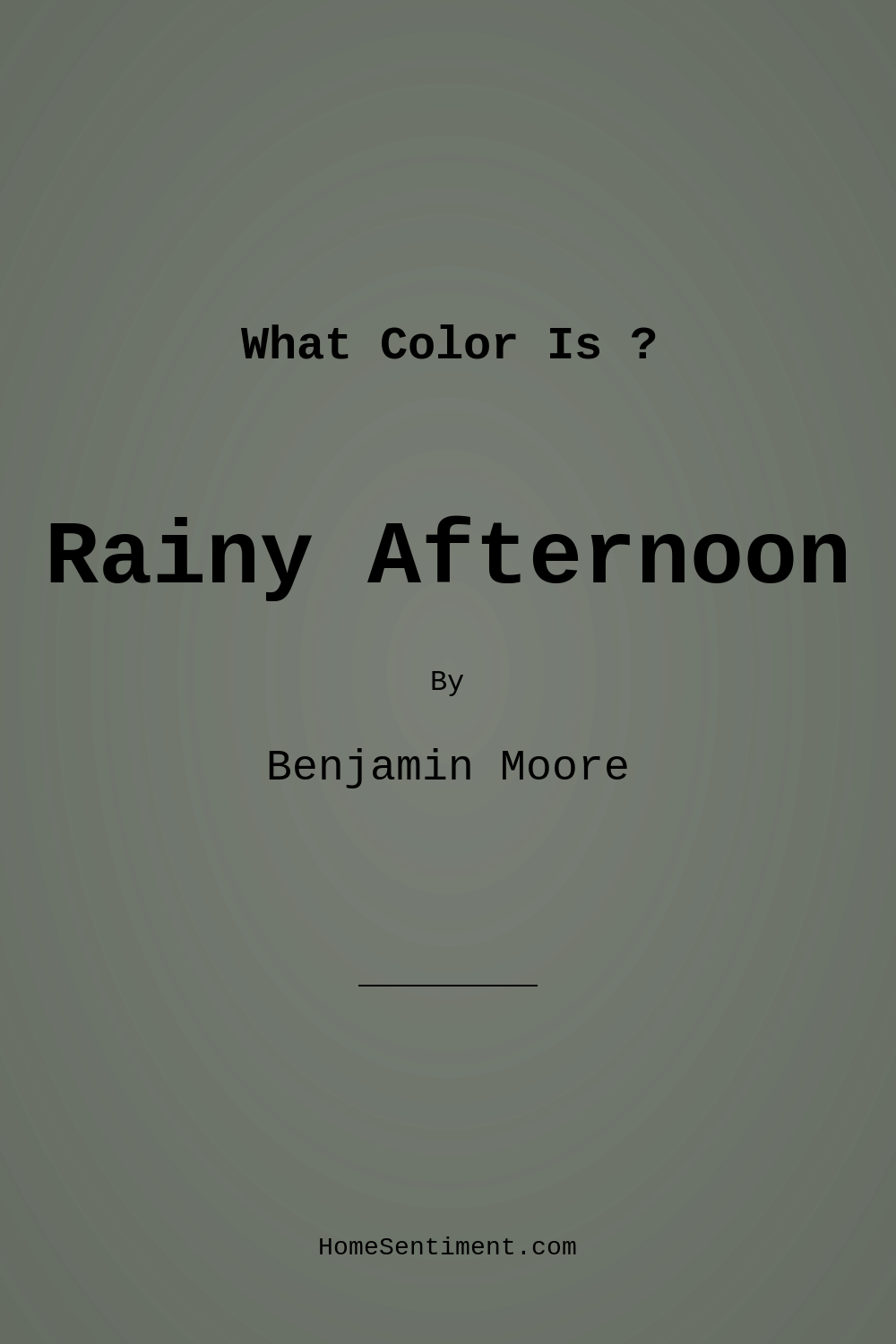 Rainy Afternoon 1575 by Benjamin Moore