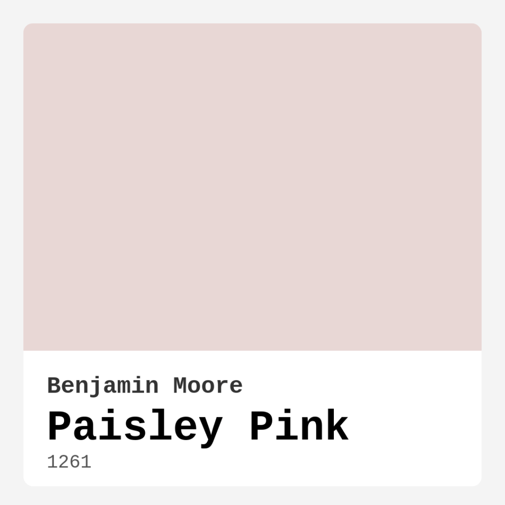 Paisley Pink 1261 by Benjamin Moore